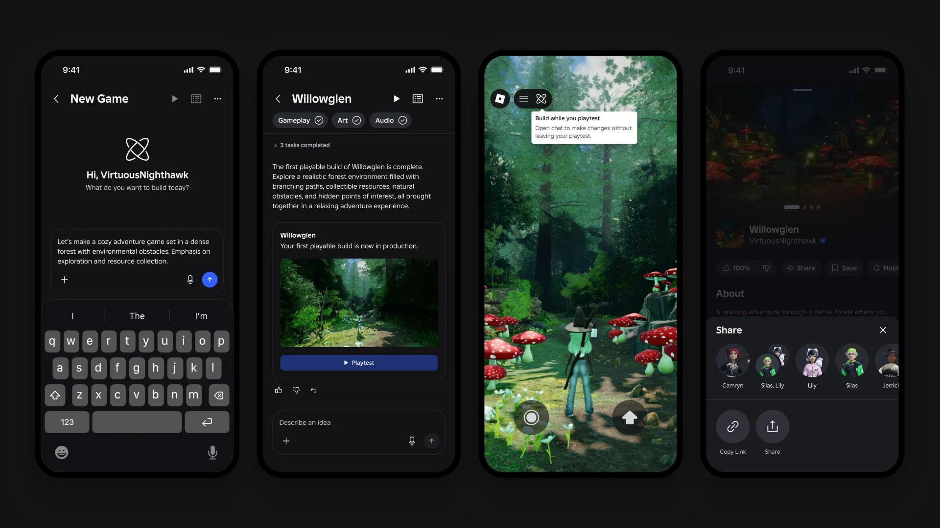 Build transforme un prompt mobile en jeu Roblox jouable